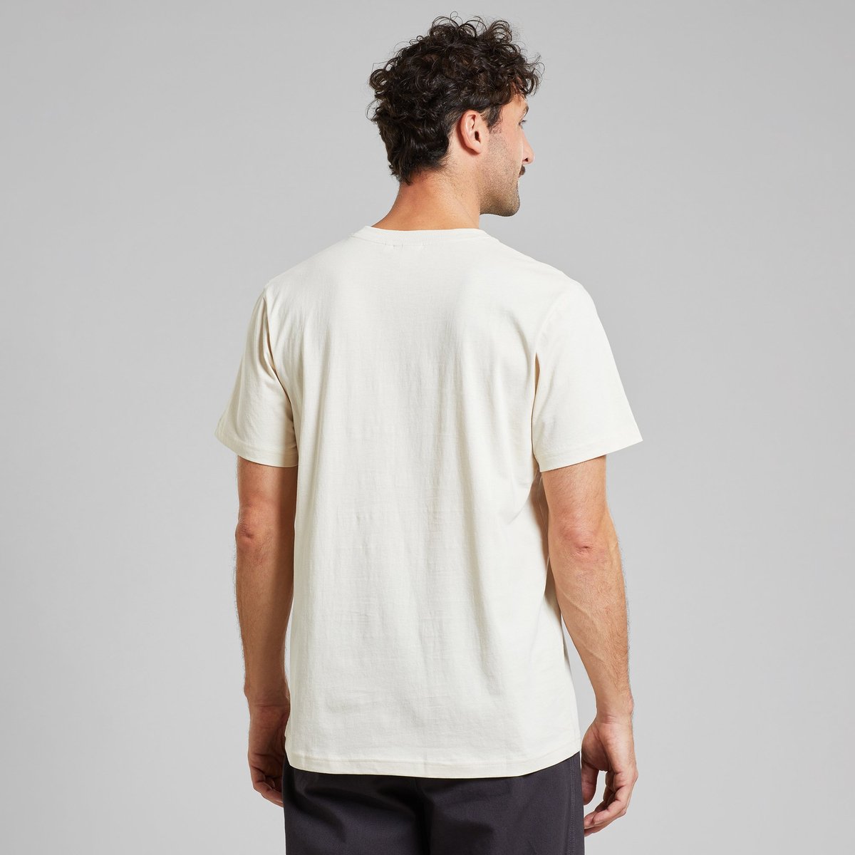 T-shirt Stockholm Primary Bike Oat White