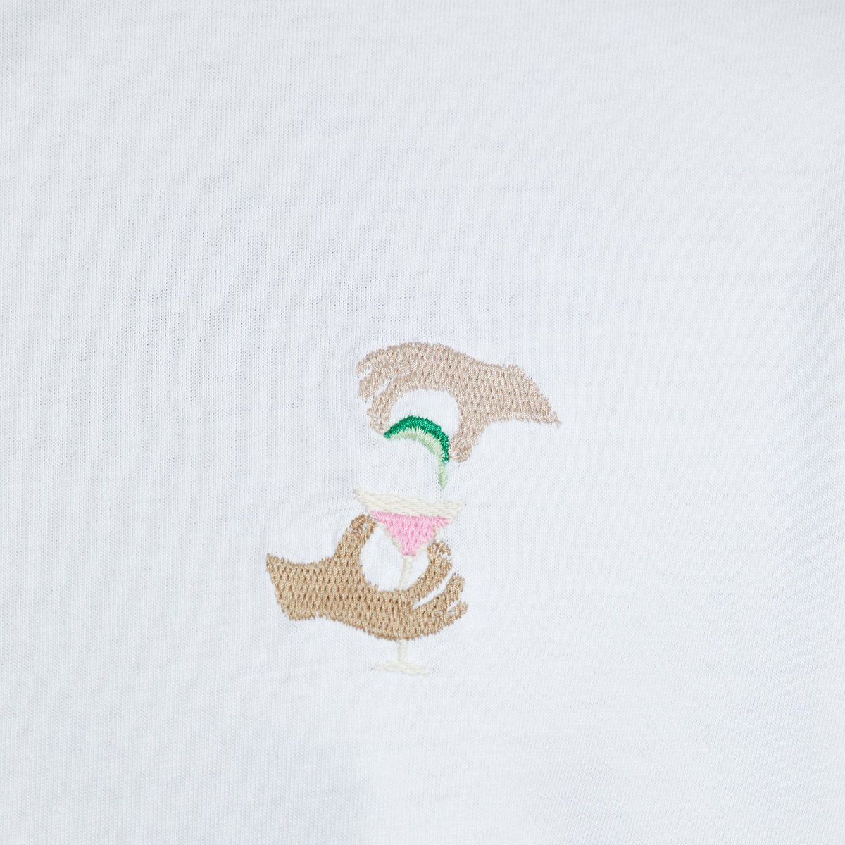 T-shirt Stockholm Siesta Fiesta Hands Emb White