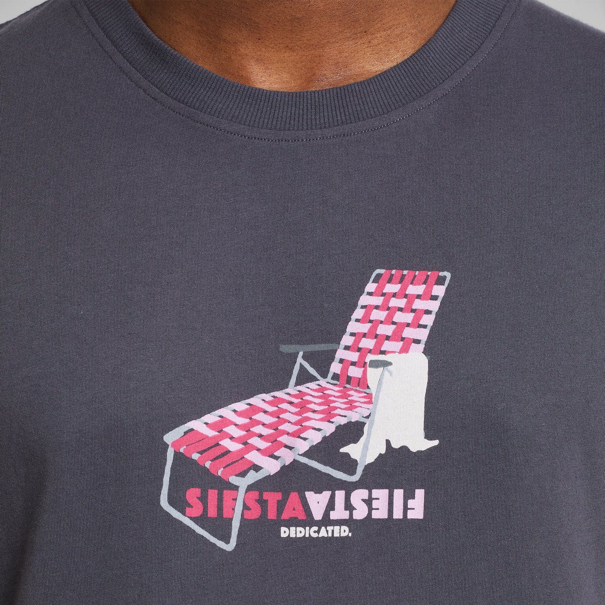 T-shirt Stockholm Siesta Fiesta Sunbed Charcoal