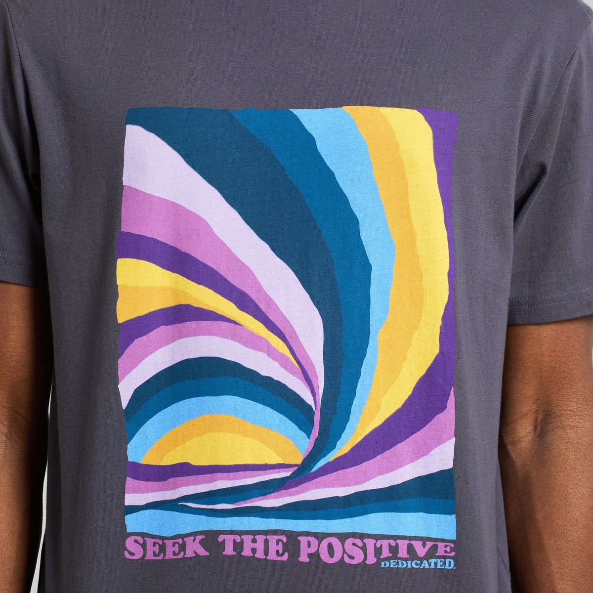 T-shirt Stockholm Wave Sunset Charcoal