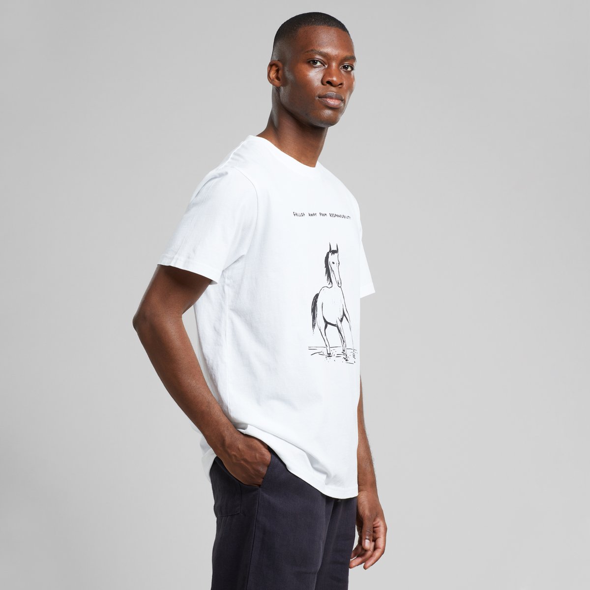 T-shirt Stockholm No Responsibility White