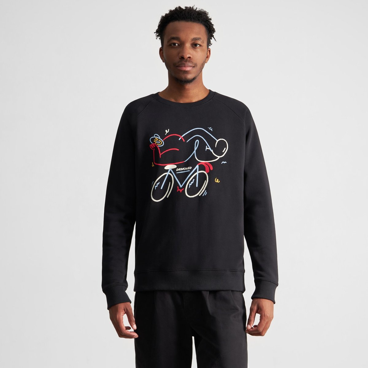 Sweatshirt Malmoe Happy Biker Black