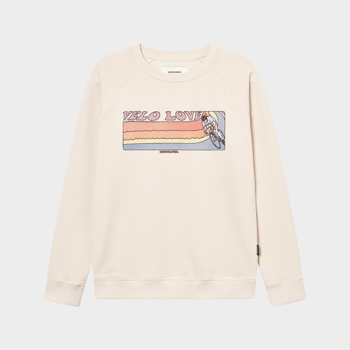 Sweatshirt Malmoe Retro Velo Love Oat White