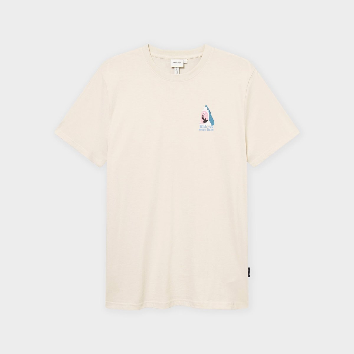 T-shirt Stockholm Wish Chest Oat White