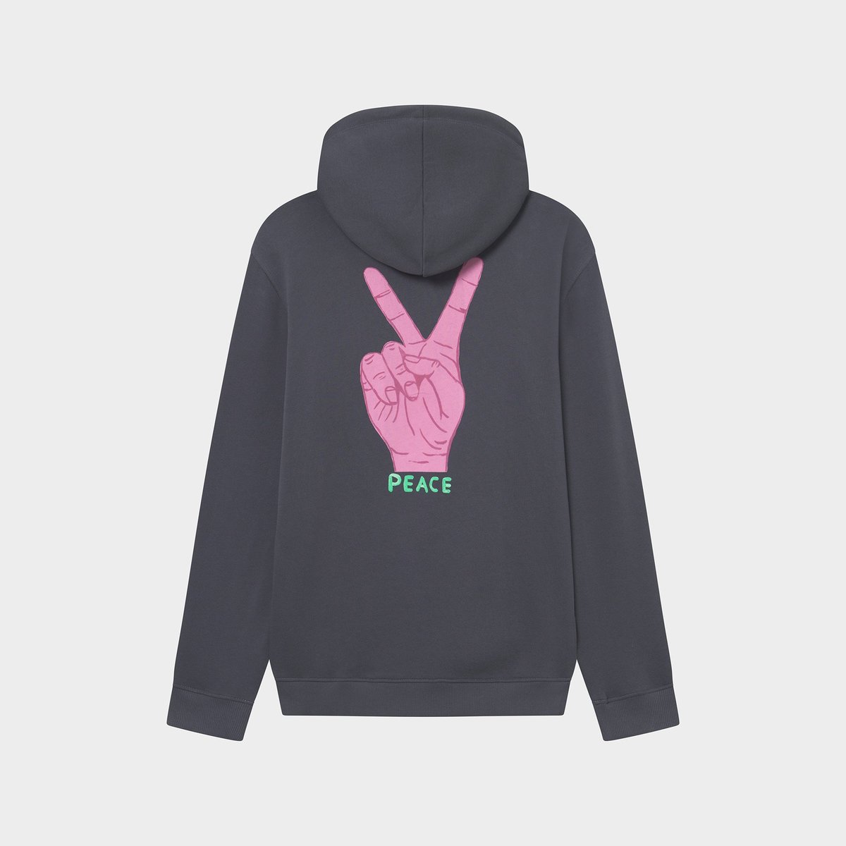 Hoodie Falun World Peace Charcoal