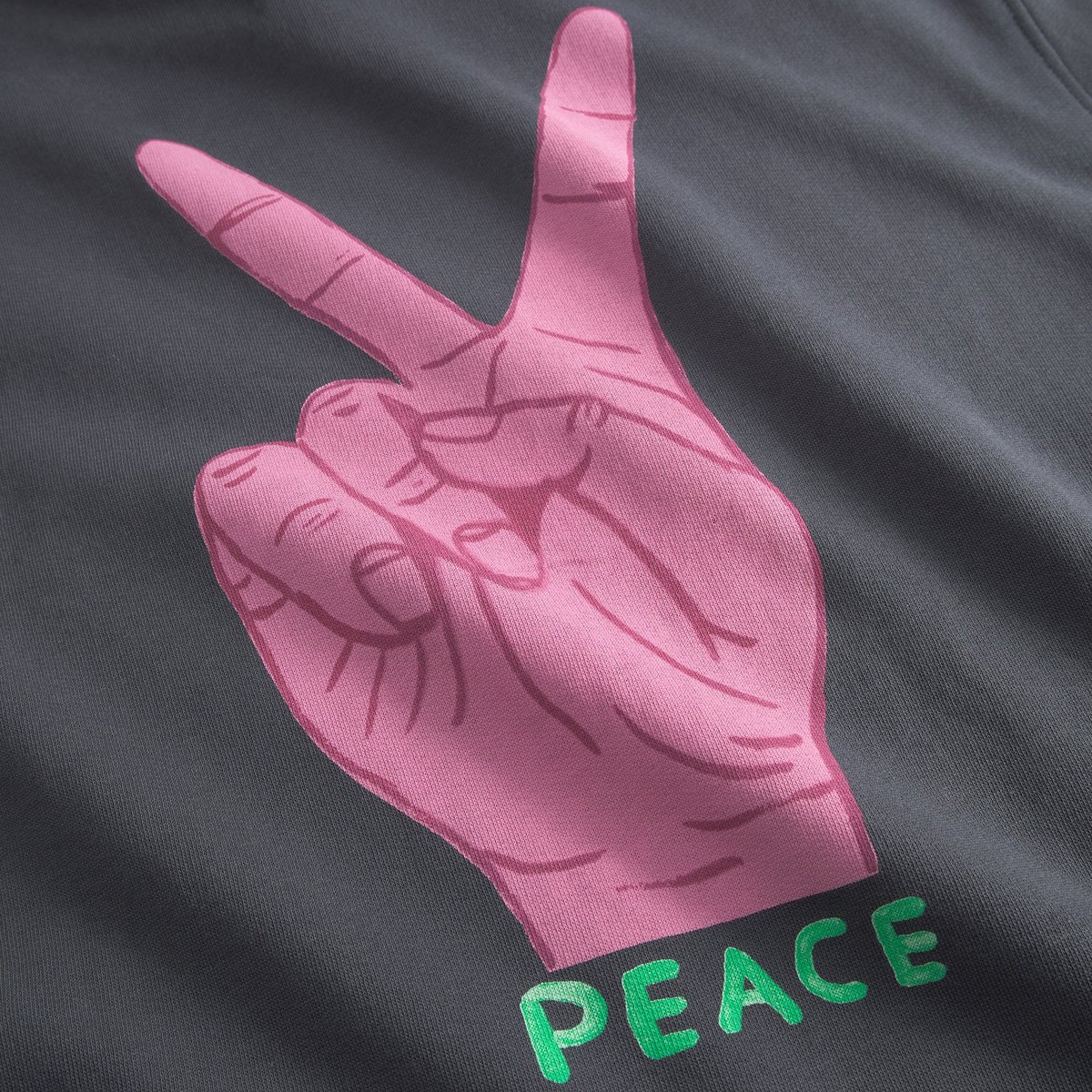 Hoodie Falun World Peace Charcoal