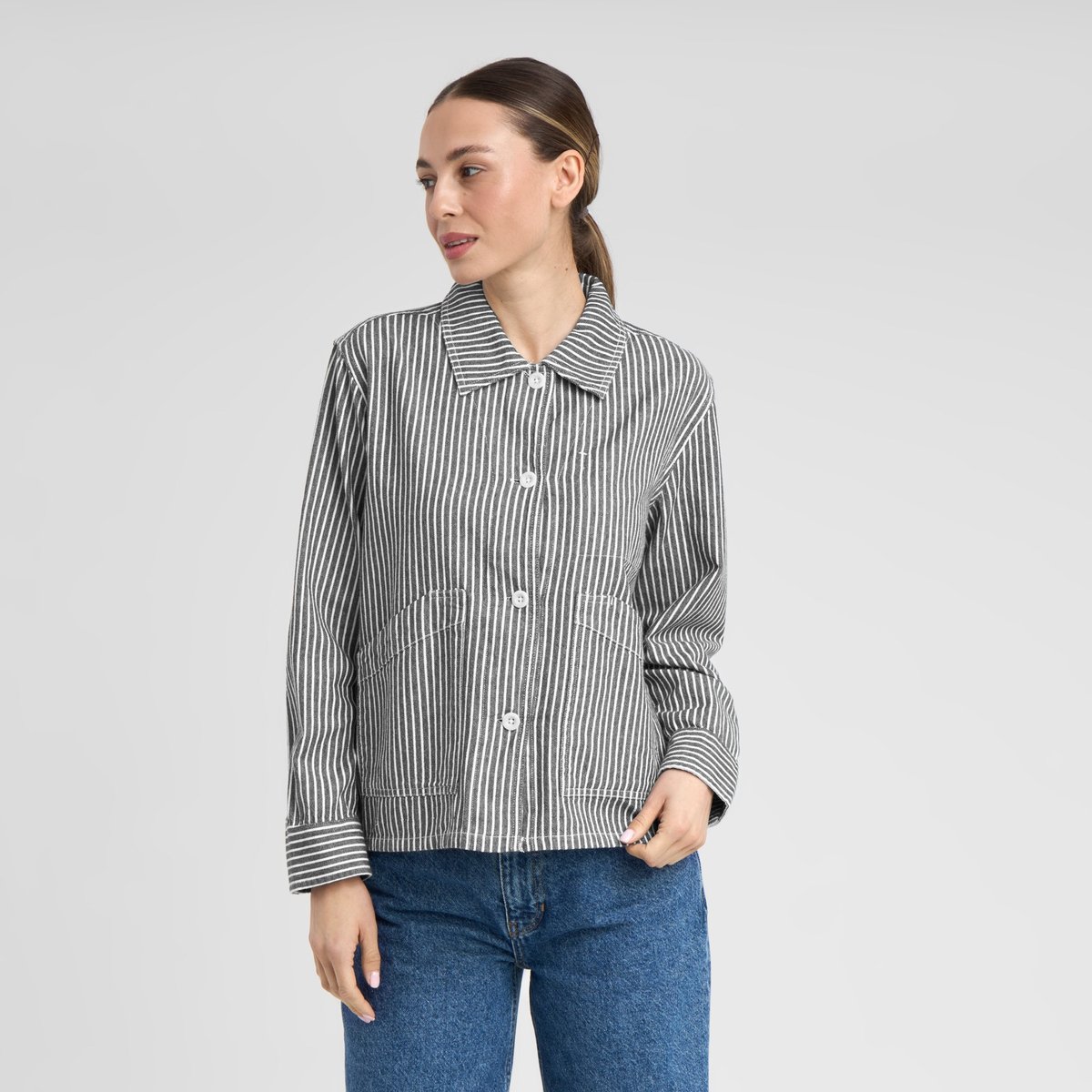 Jacket Stiby Work Stripe Blue