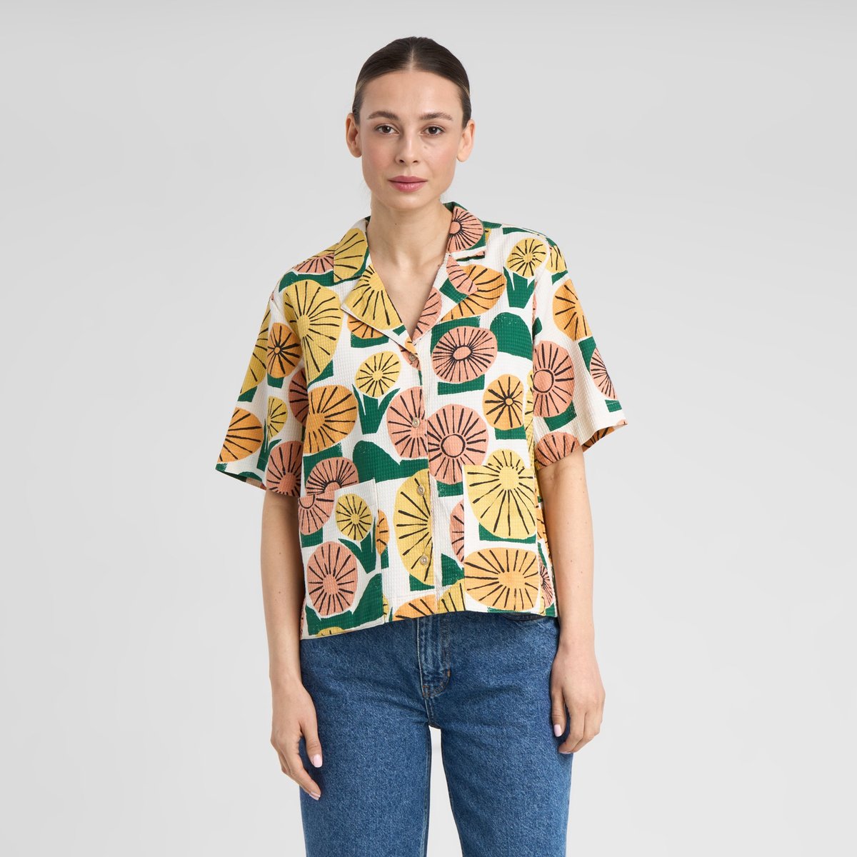 Shirt Valje Dandelions Oat White