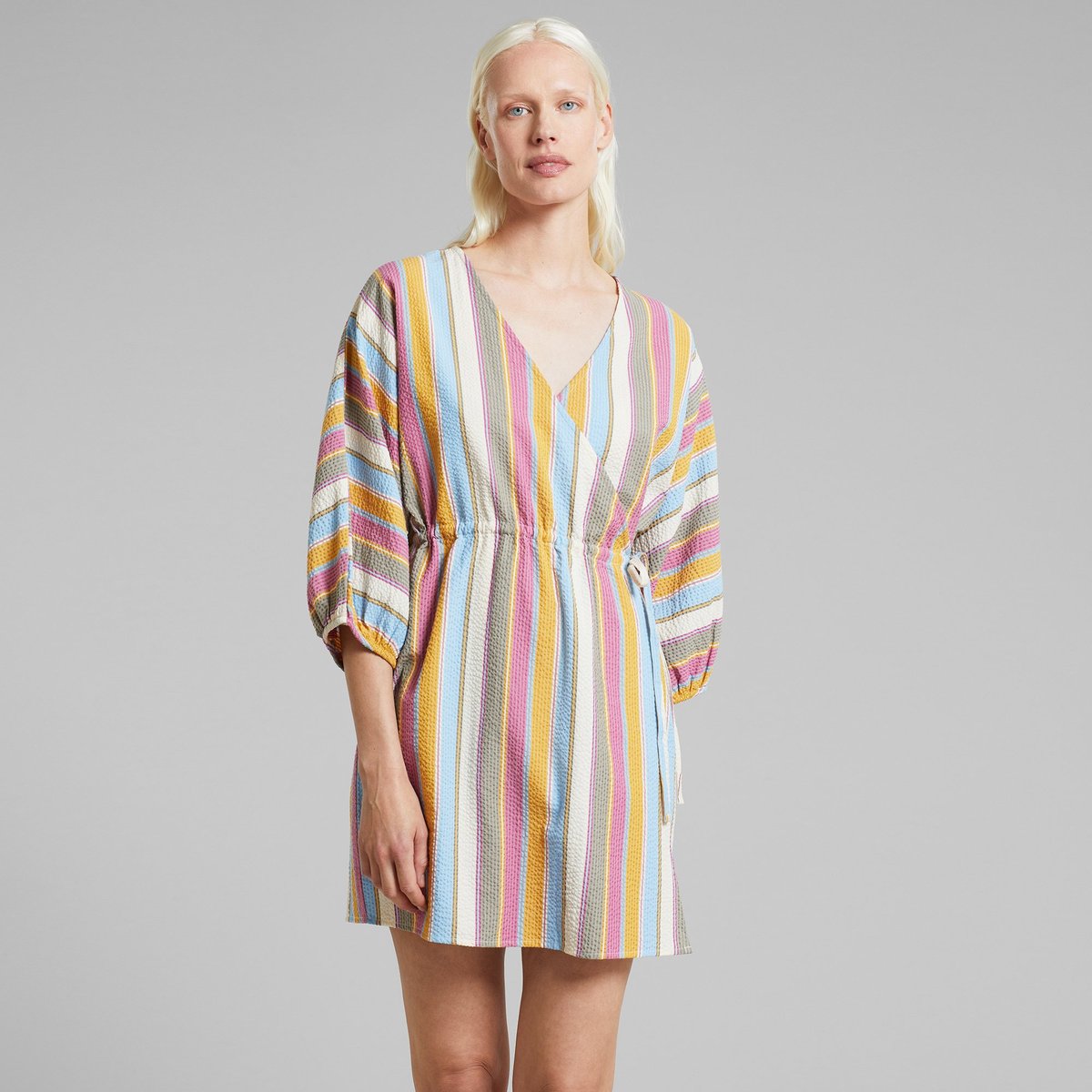 Wrap Dress Ugglan Club Stripe Multi Color