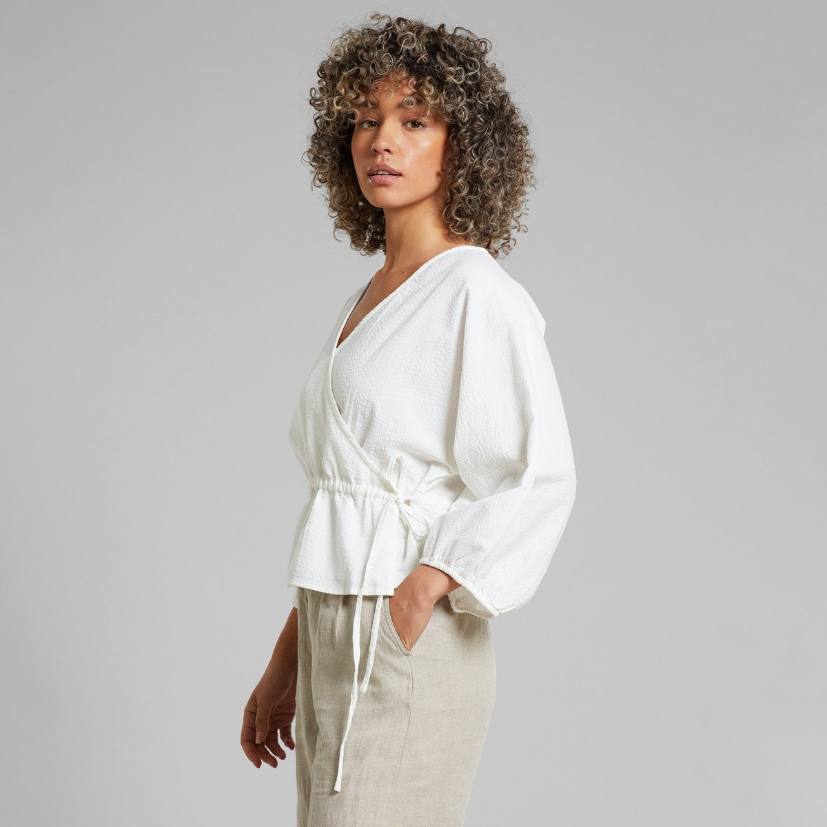 Wrap Top Rosenvik White