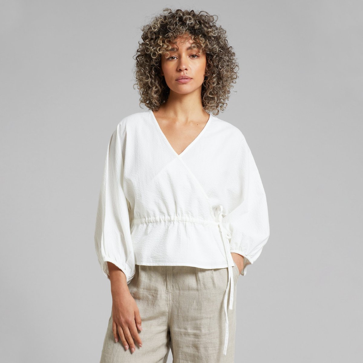 Wrap Top Rosenvik White