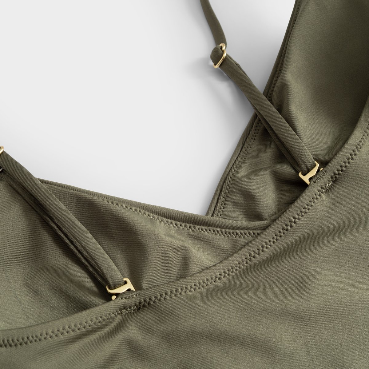 Wrap Swimsuit Klinte Leaf Green