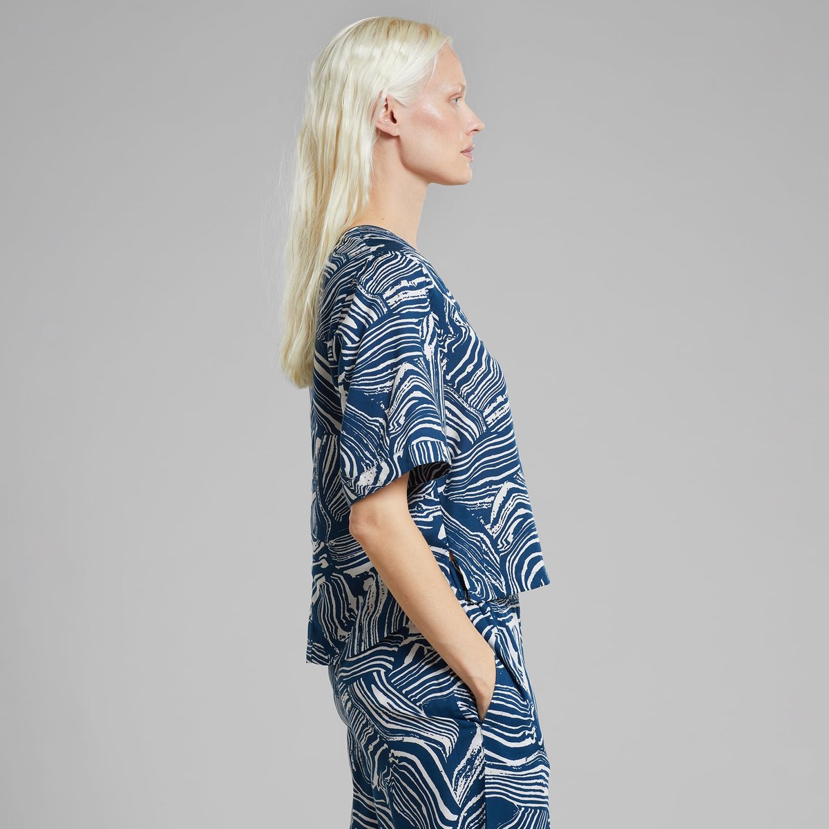 Blouse Odense Clay Swirl Blue