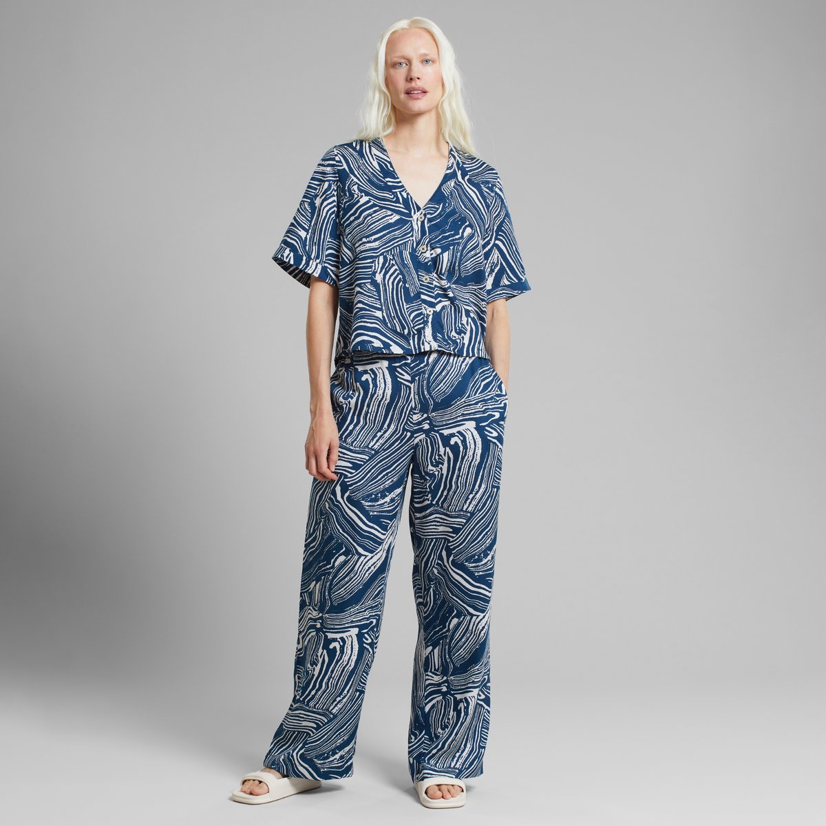 Blouse Odense Clay Swirl Blue