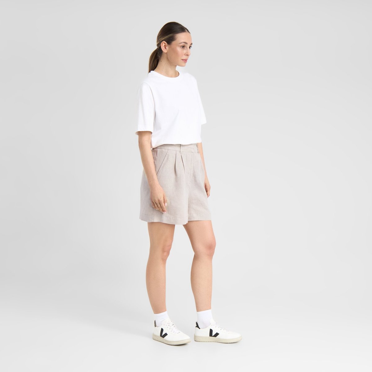 Shorts Djupvik Linen Ecru