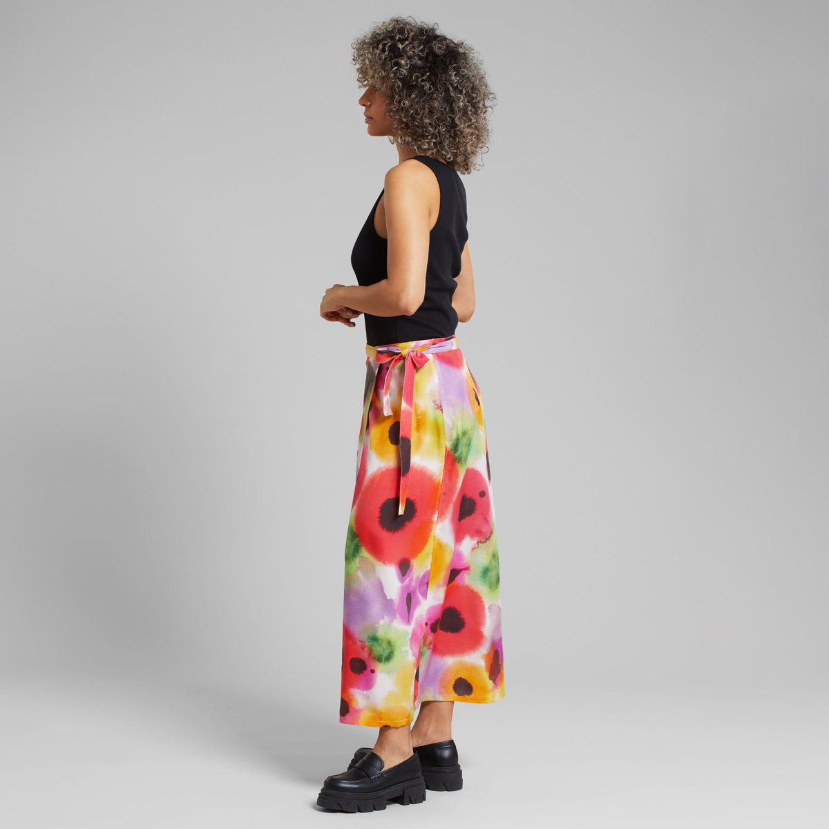 Wrap Skirt Stilleryd Abstract Floral Multi Color