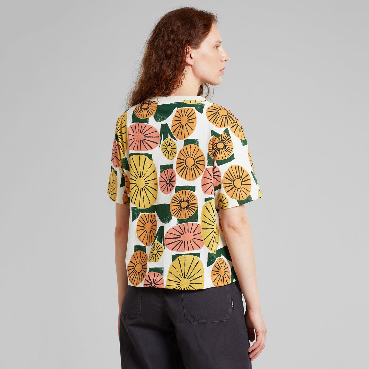 T-shirt Vadstena Dandelions Oat White