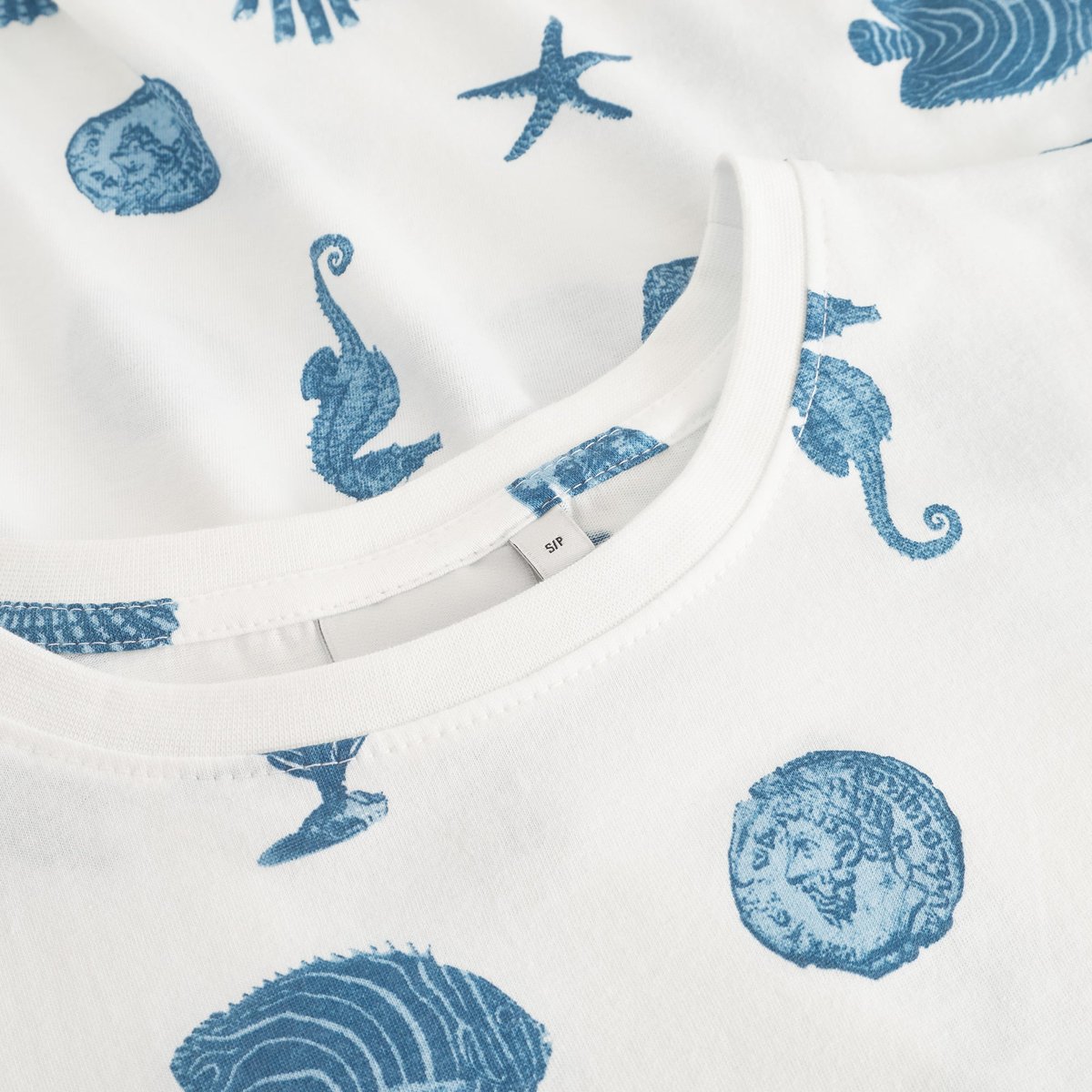 T-shirt Visby Ocean Life AOP Off White