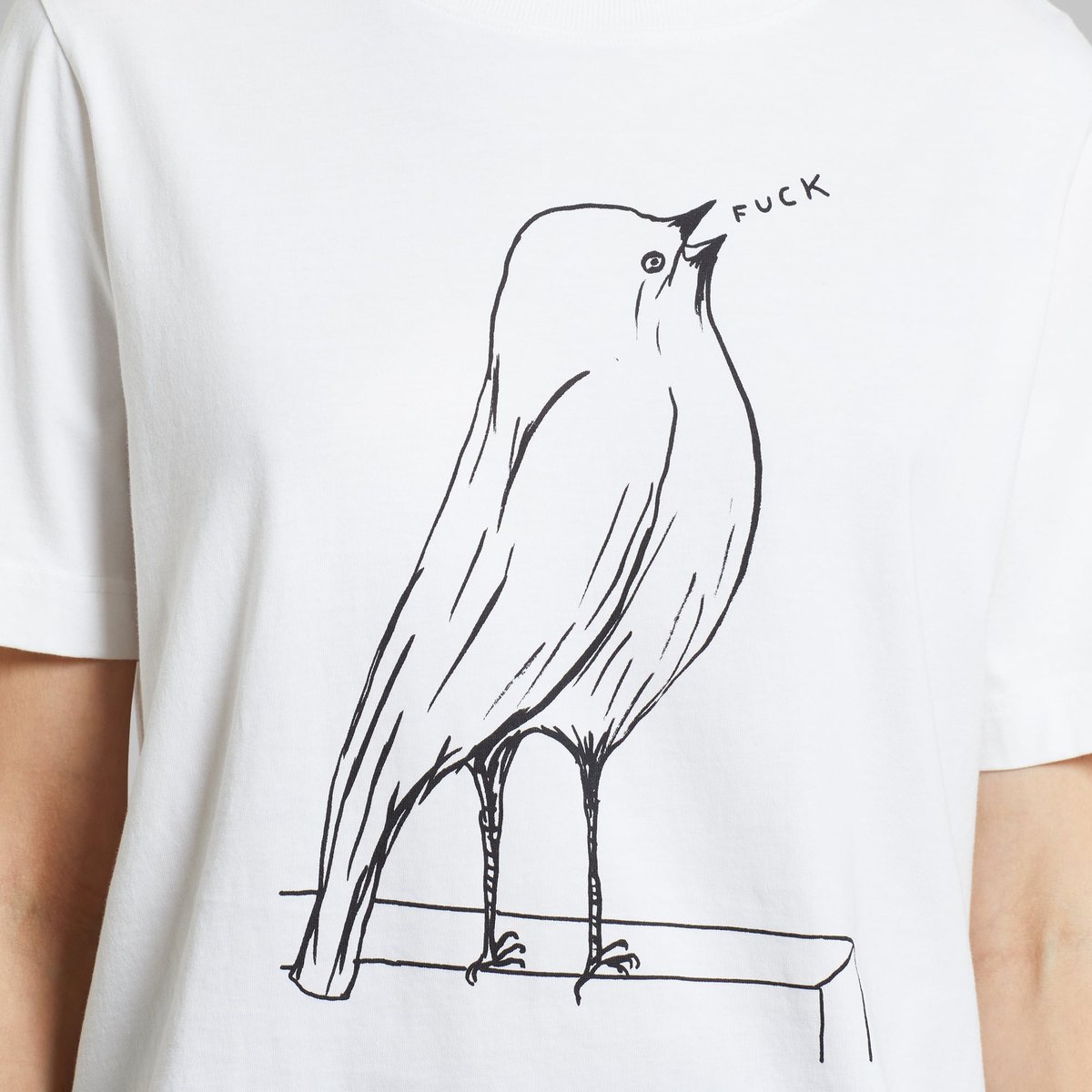 T-shirt Vadstena F Bird White