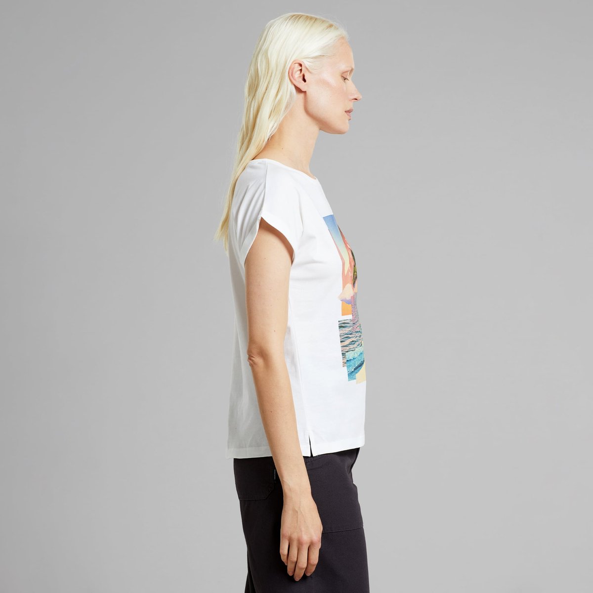 T-shirt Visby Sucker Sunset White