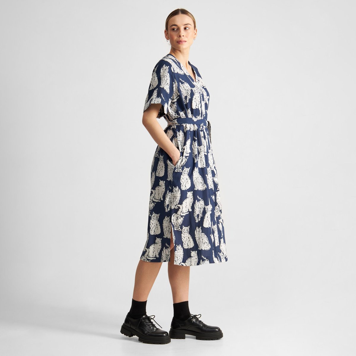 Dress Kallvik Cats Blue