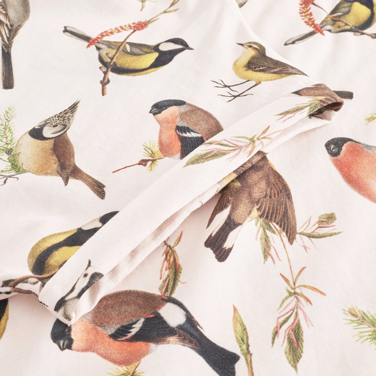 T-shirt Visby Autumn Birds Off White