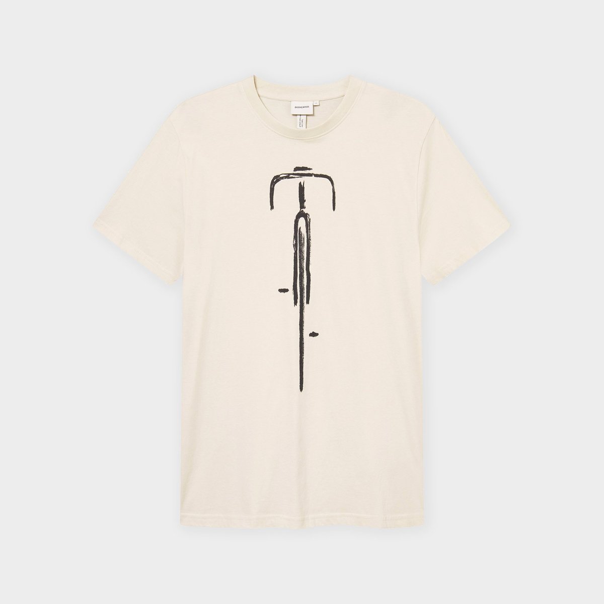 T-shirt Stockholm Bike Front Oat White