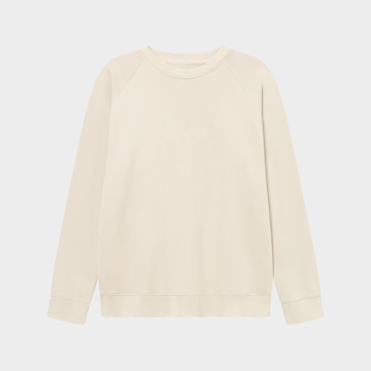 Sweatshirt Malmoe Base Oat White