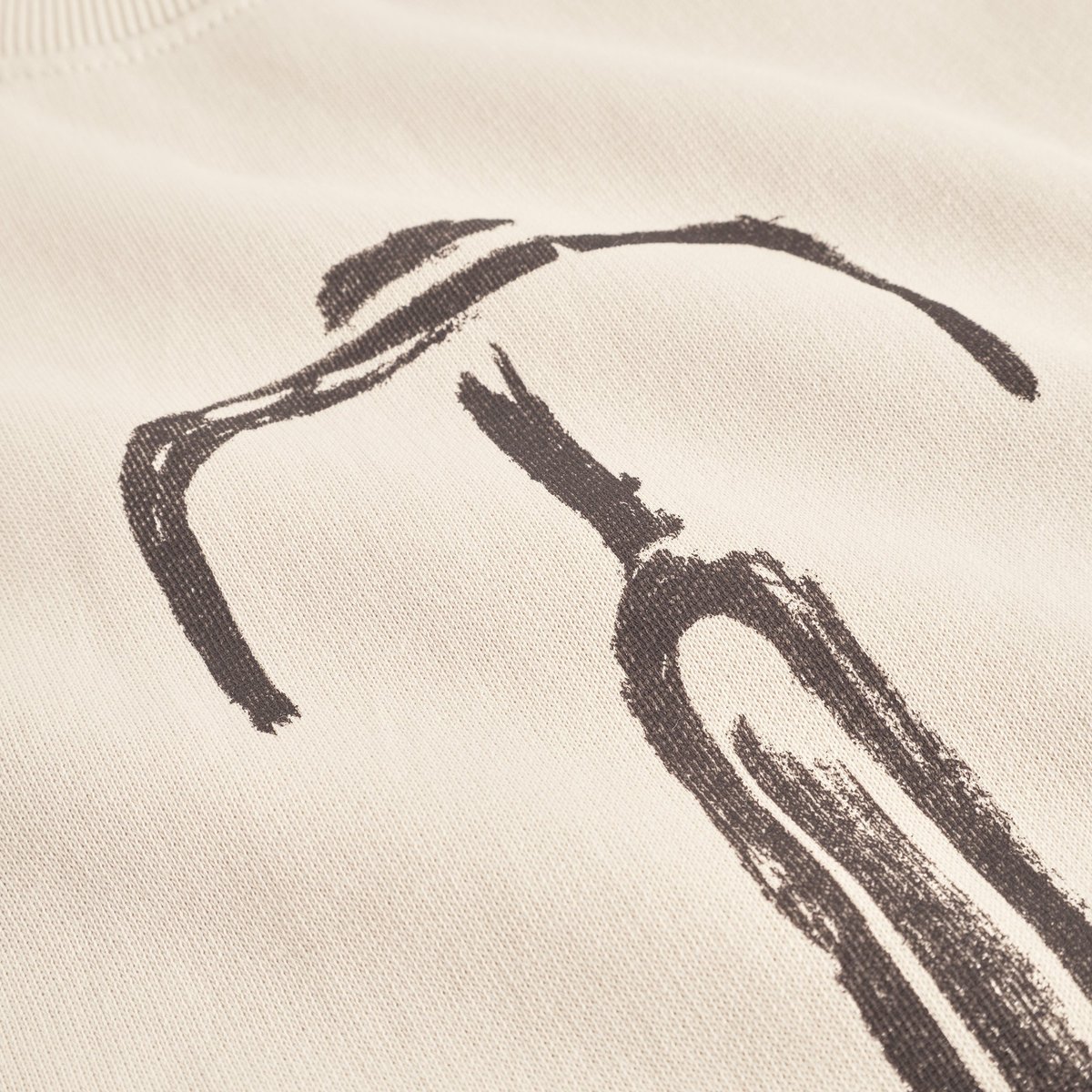 Sweatshirt Malmoe Bike Front Oat White