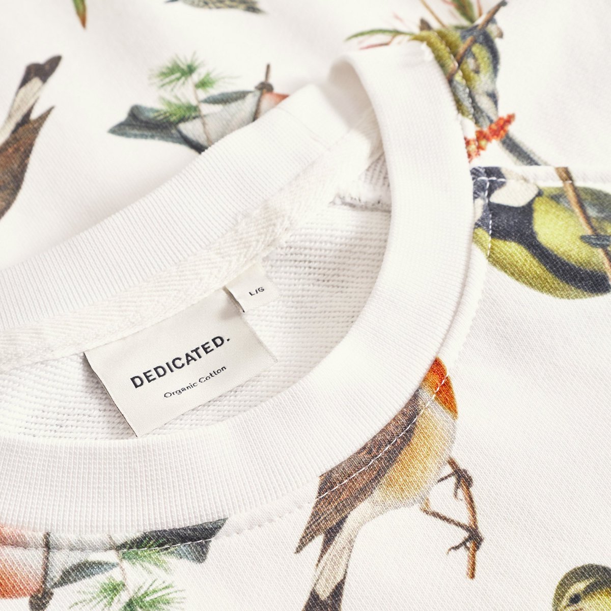 Sweatshirt Malmoe Autumn Birds Off White