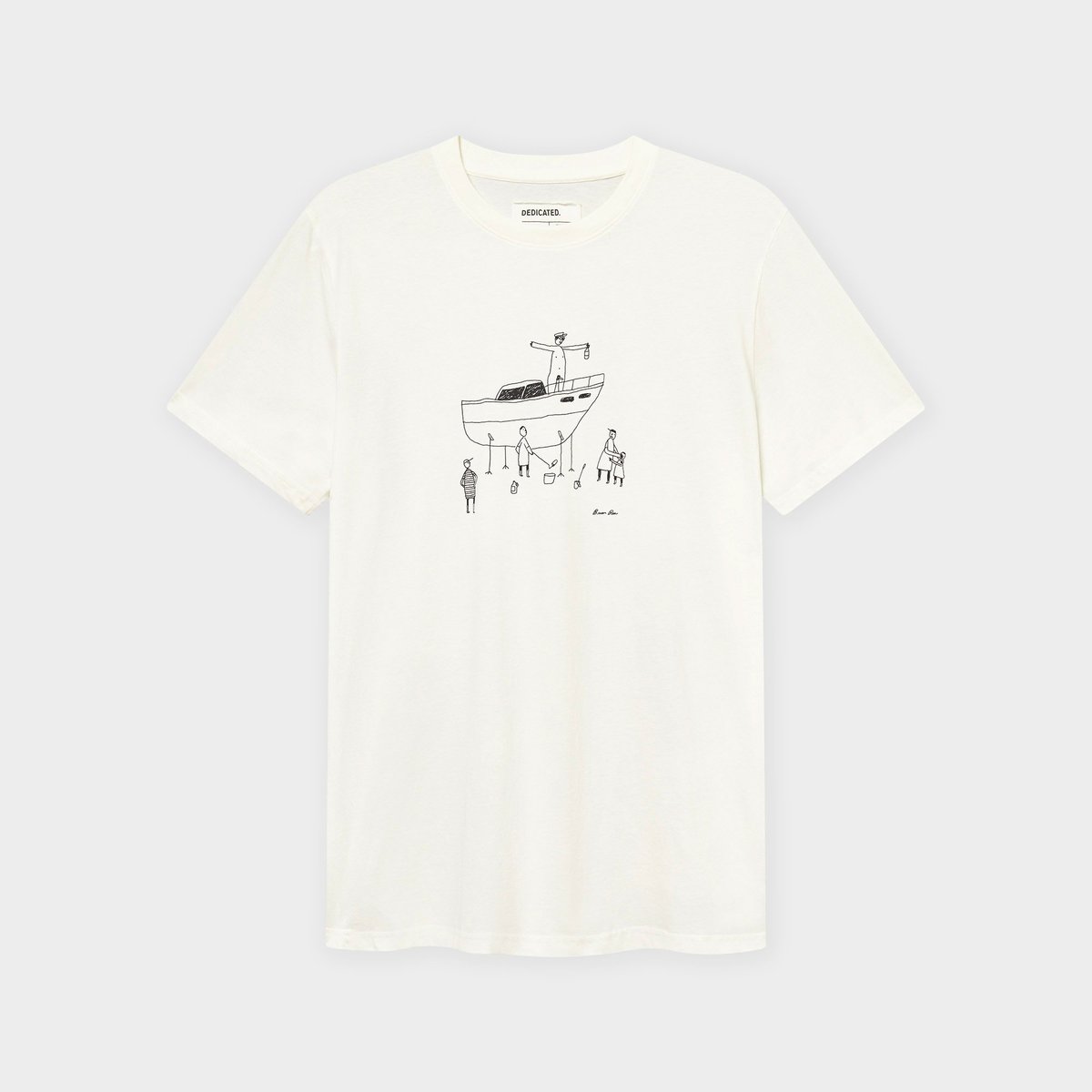 T-shirt Stockholm All Out Boat Off-White