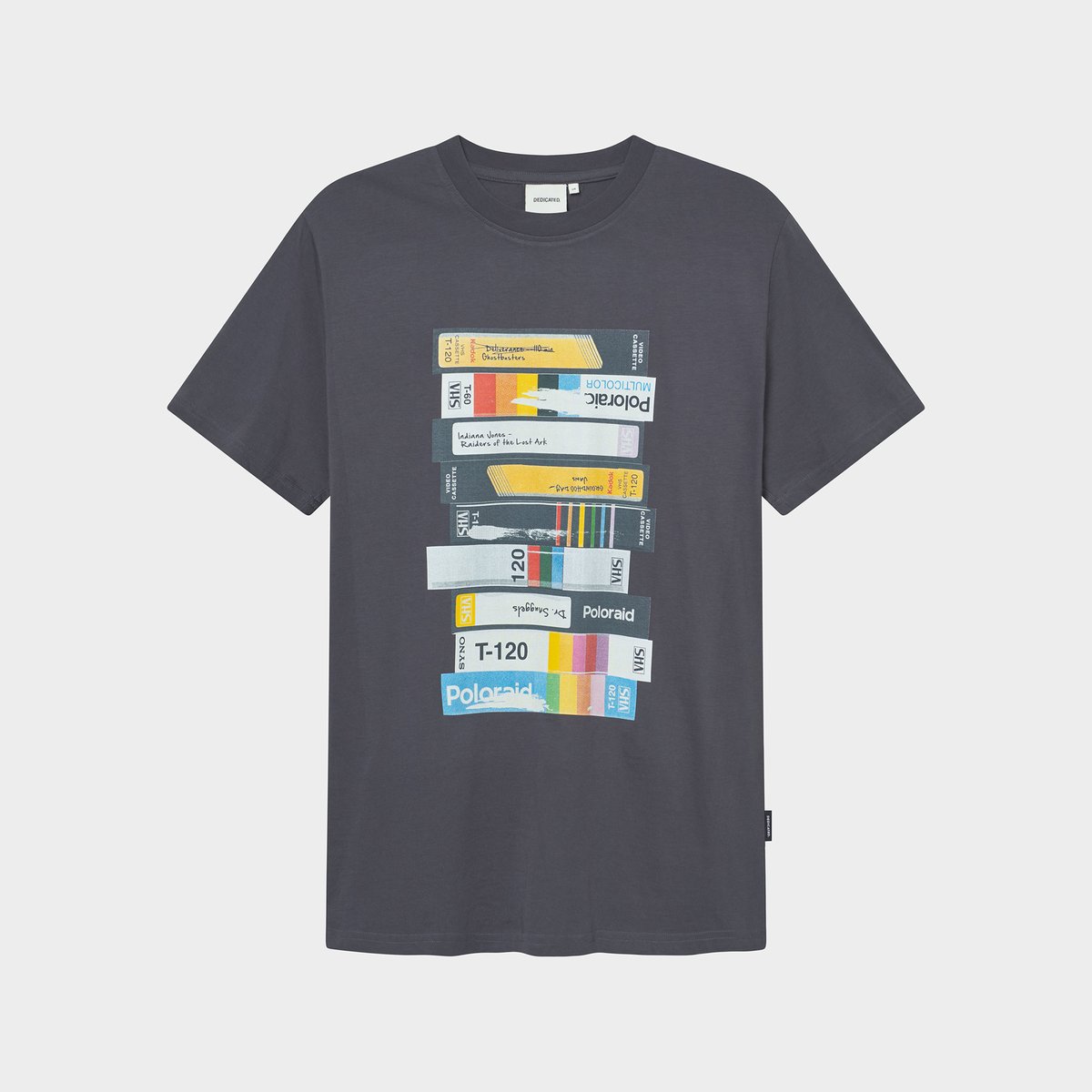 T-shirt Stockholm Video Retro Charcoal