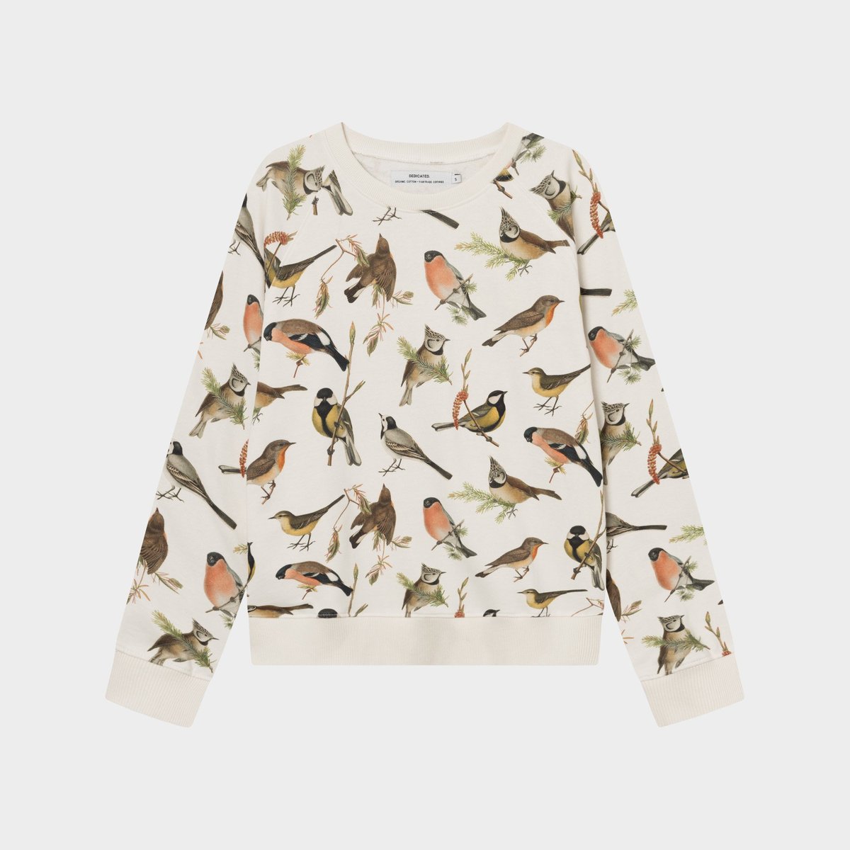 Sweatshirt Ystad Autumn Birds Off White