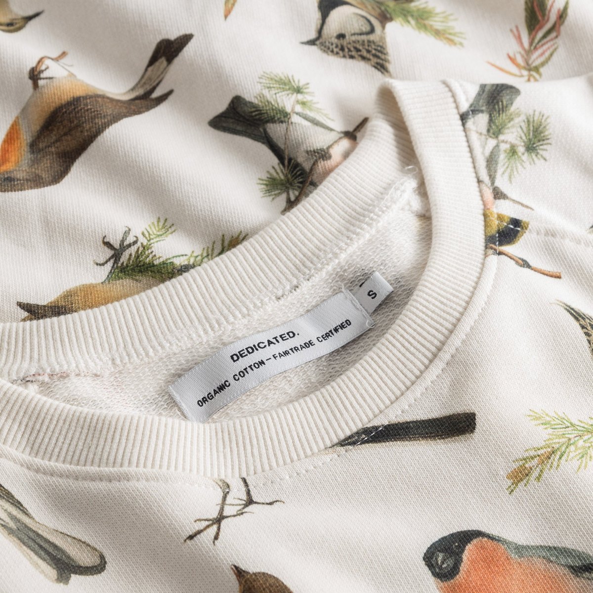 Sweatshirt Ystad Autumn Birds Off White