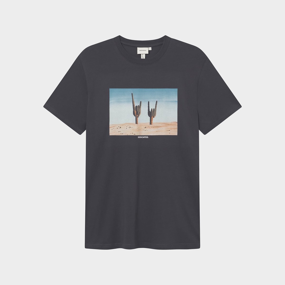 T-shirt Stockholm Cactus Sign Charcoal