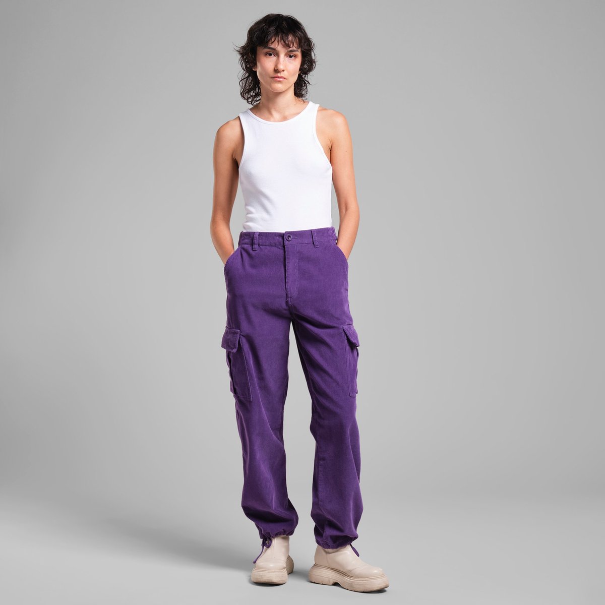 Cargo Pants Bagarmossen Corduroy Picasso Purple