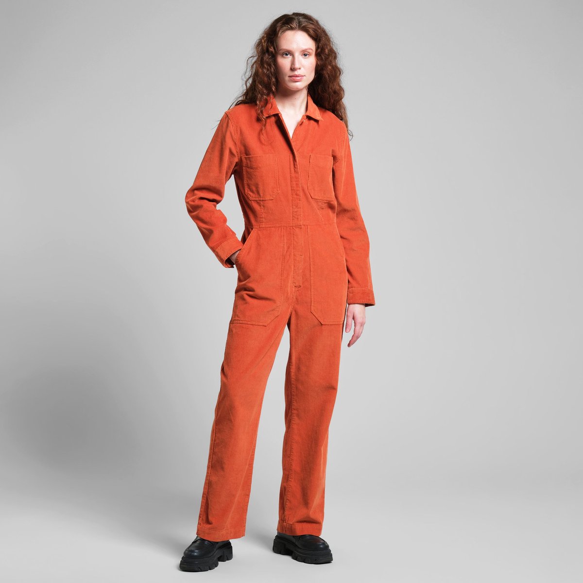 Overall Docksta Corduroy Cinnamon Orange