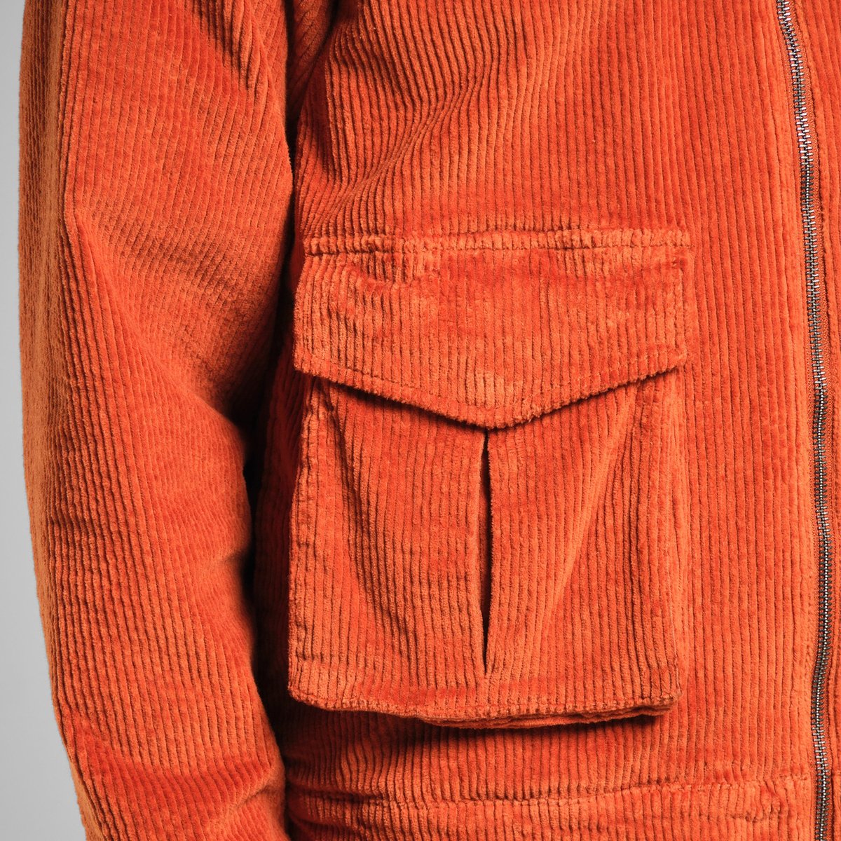 Padded Jacket Vallentuna Corduroy Cinnamon Orange