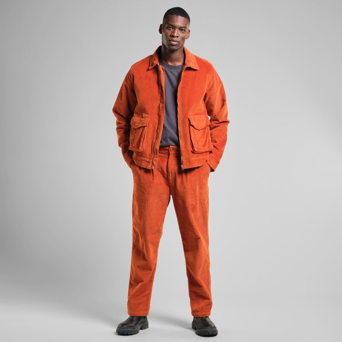 Pants Vallen Corduroy Cinnamon Orange