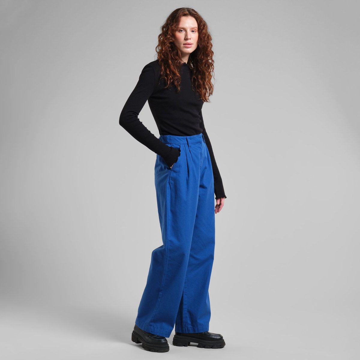 Pants Vickleby Canvas Surf Blue