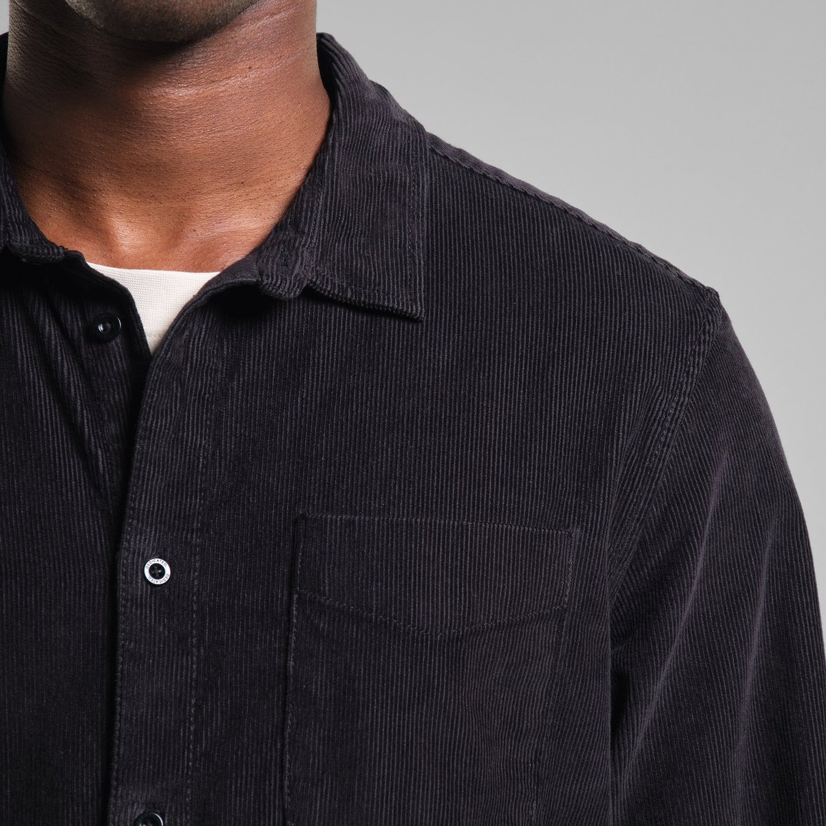 Shirt Varberg Corduroy Black