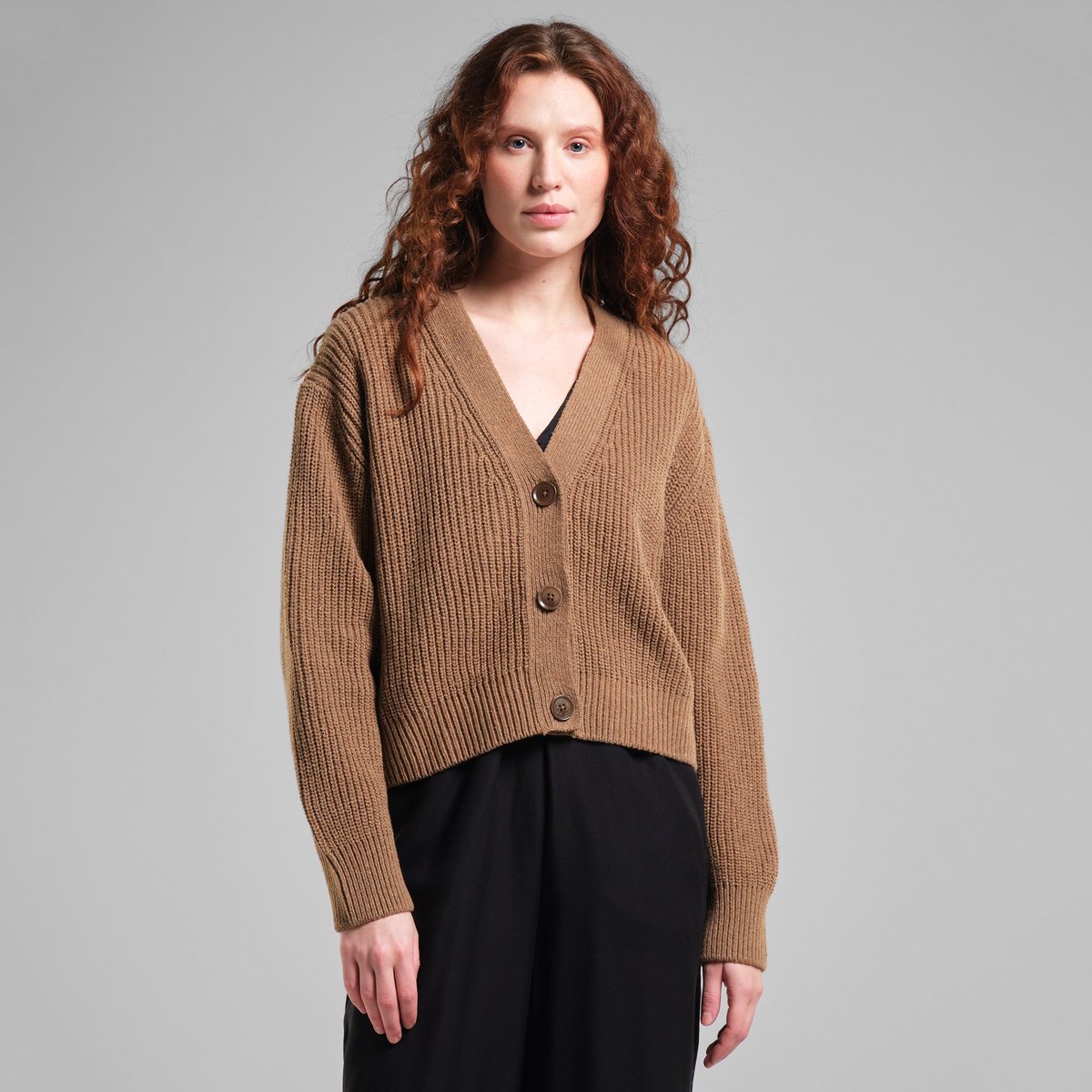 Cardigan Kanan Camel Brown