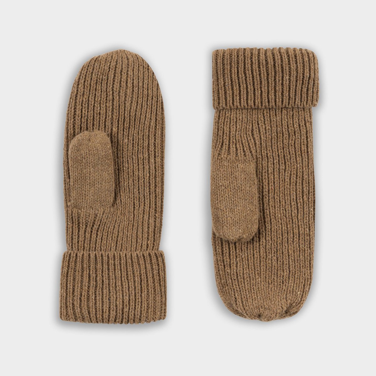 Mittens Vantaa Wool Camel Brown