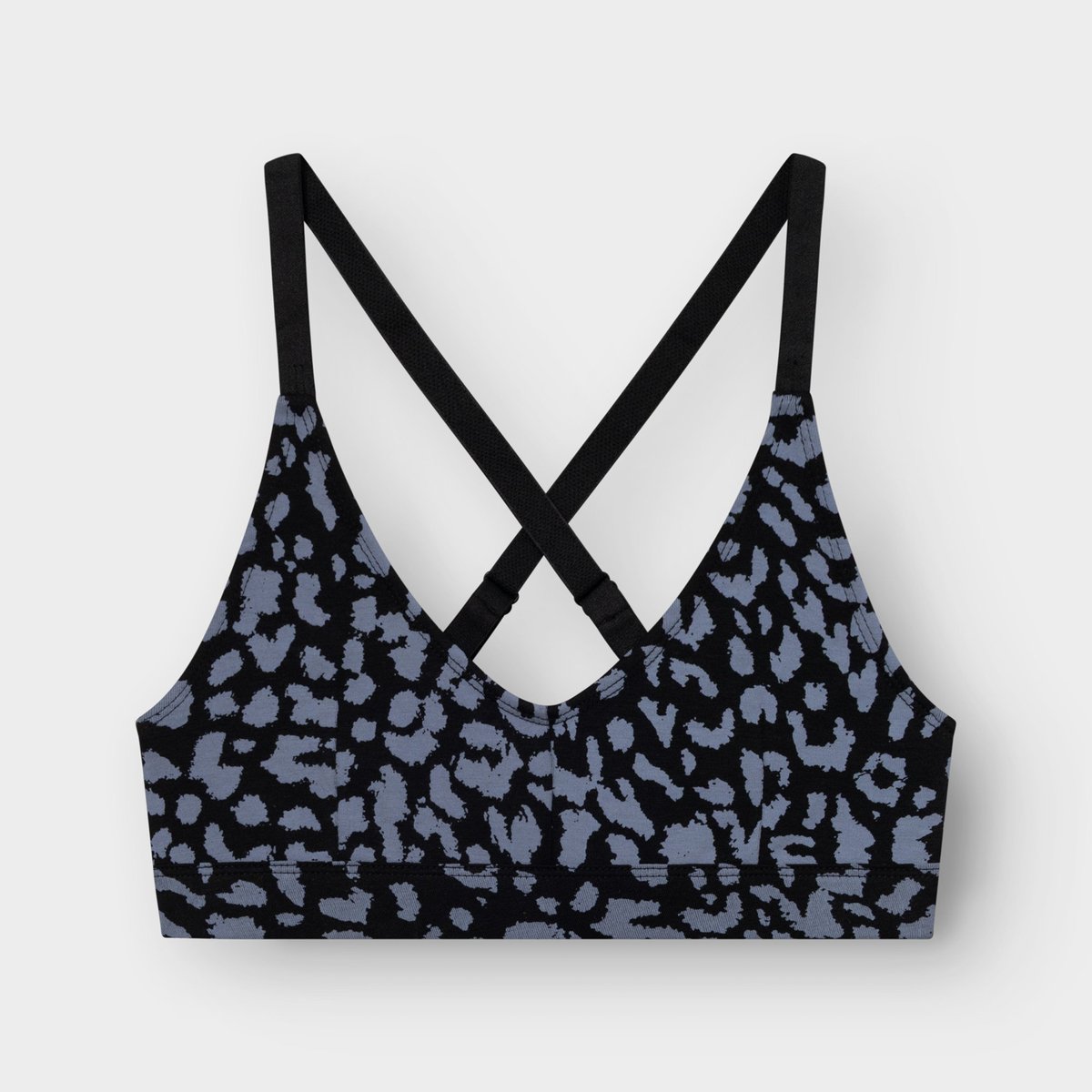 Soft Bra Junsele Leopard Steel Blue
