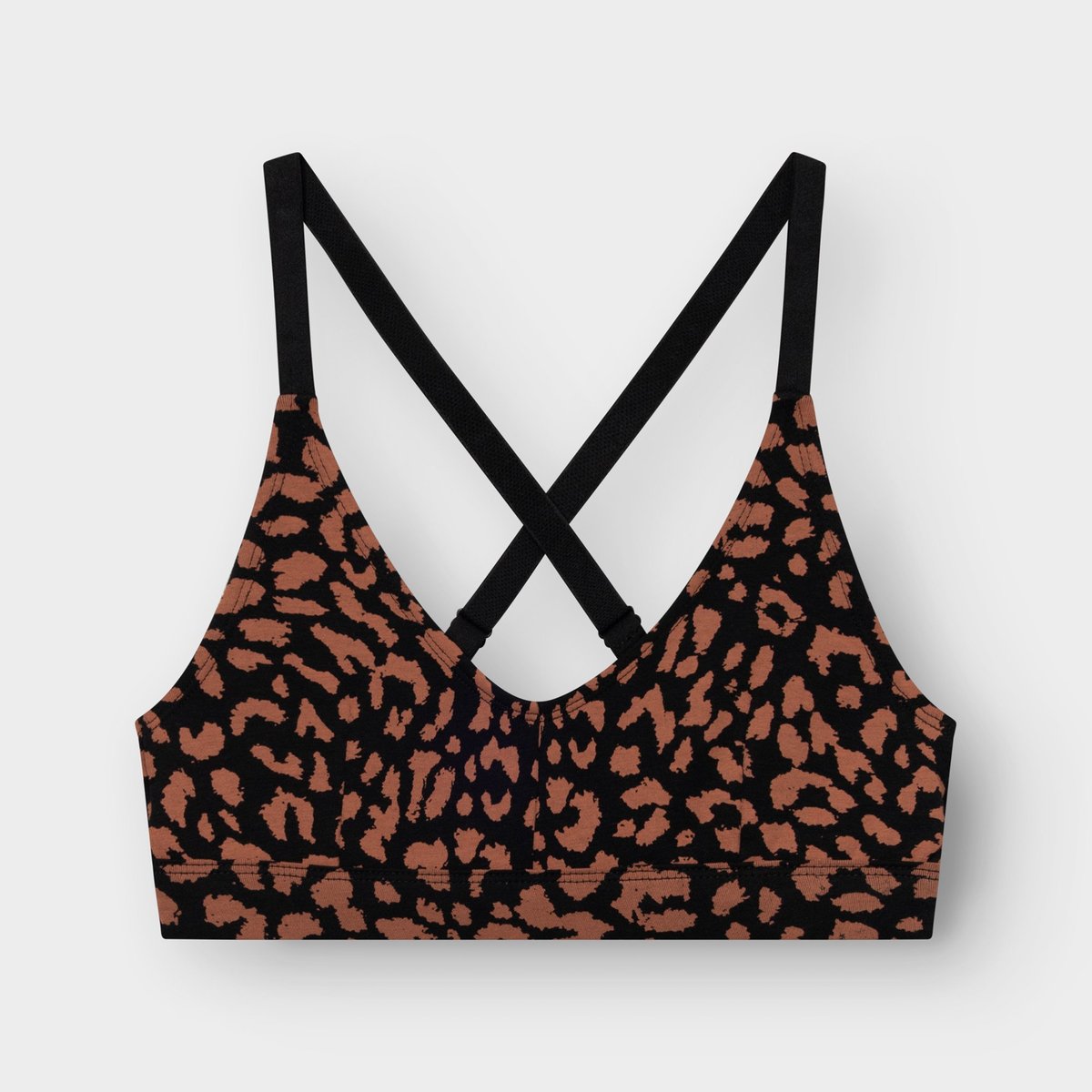Soft Bra Junsele Leopard Terracotta Red