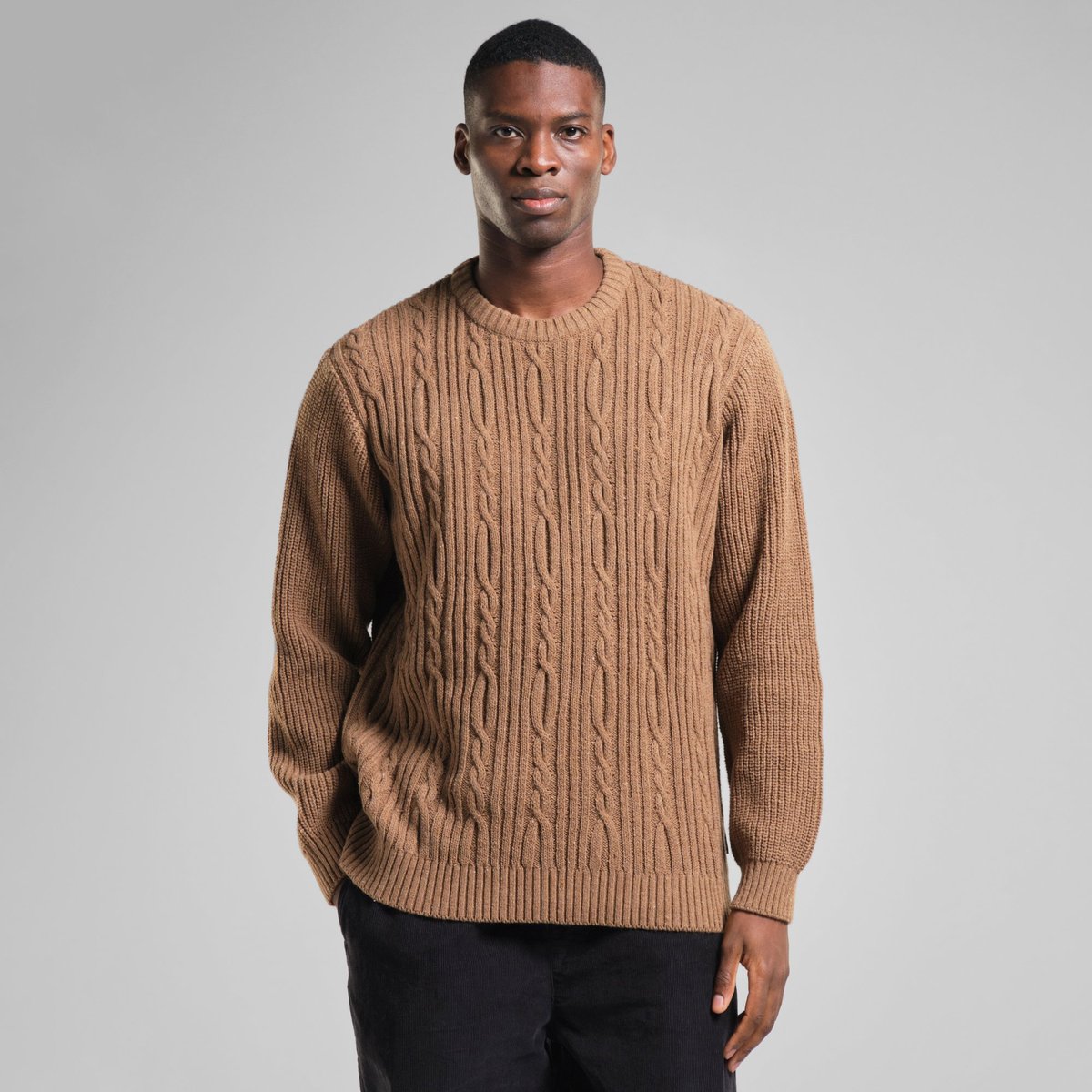 Sweater Ludvika Camel Brown