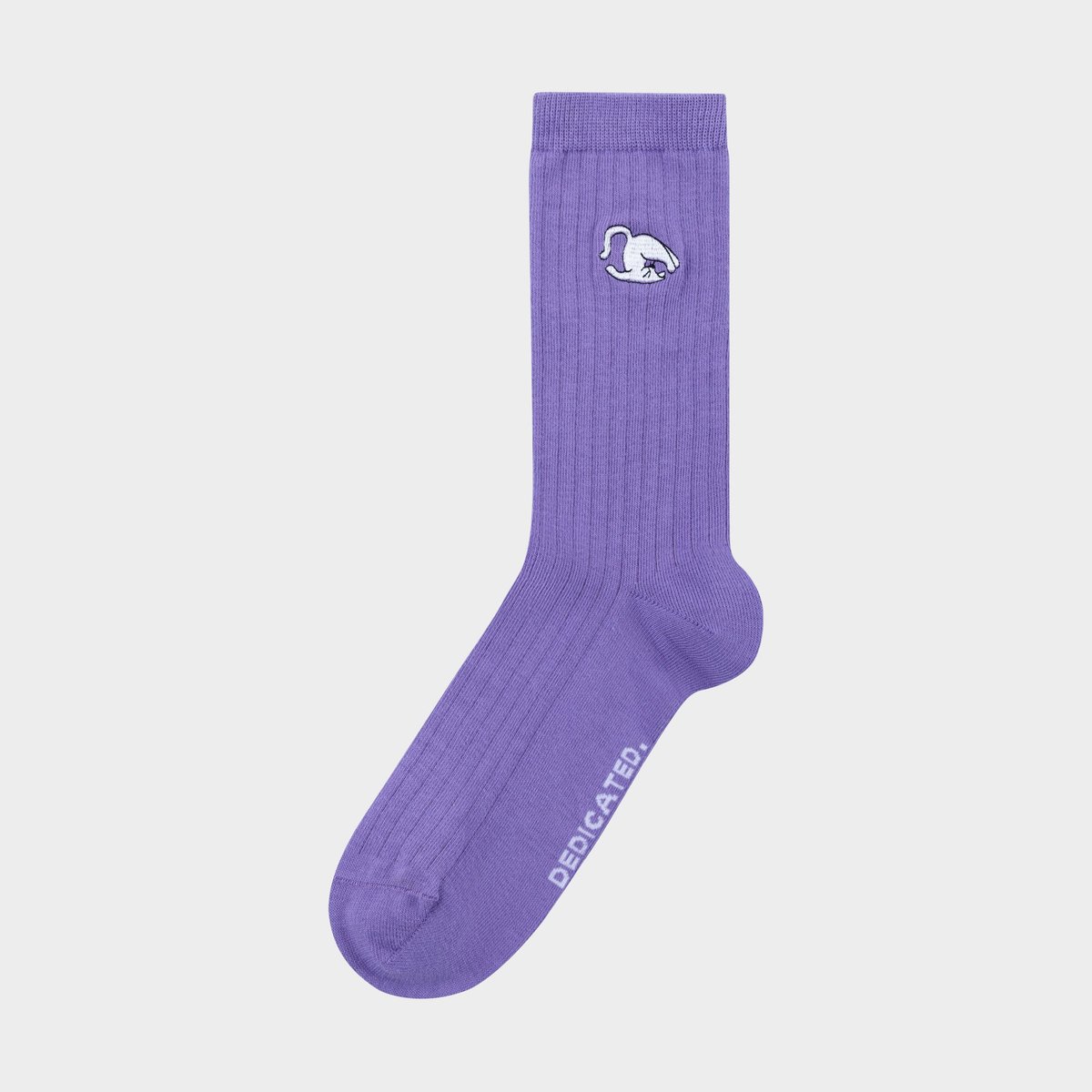 Rib Socks Knivsta Plow Pose Paisley Purple