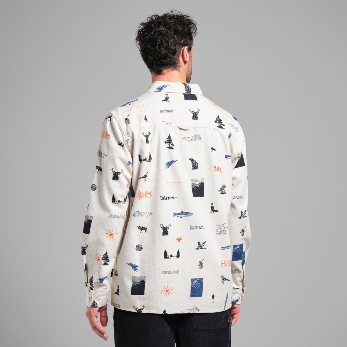 Shirt Rute Flannel In The Woods Oat White