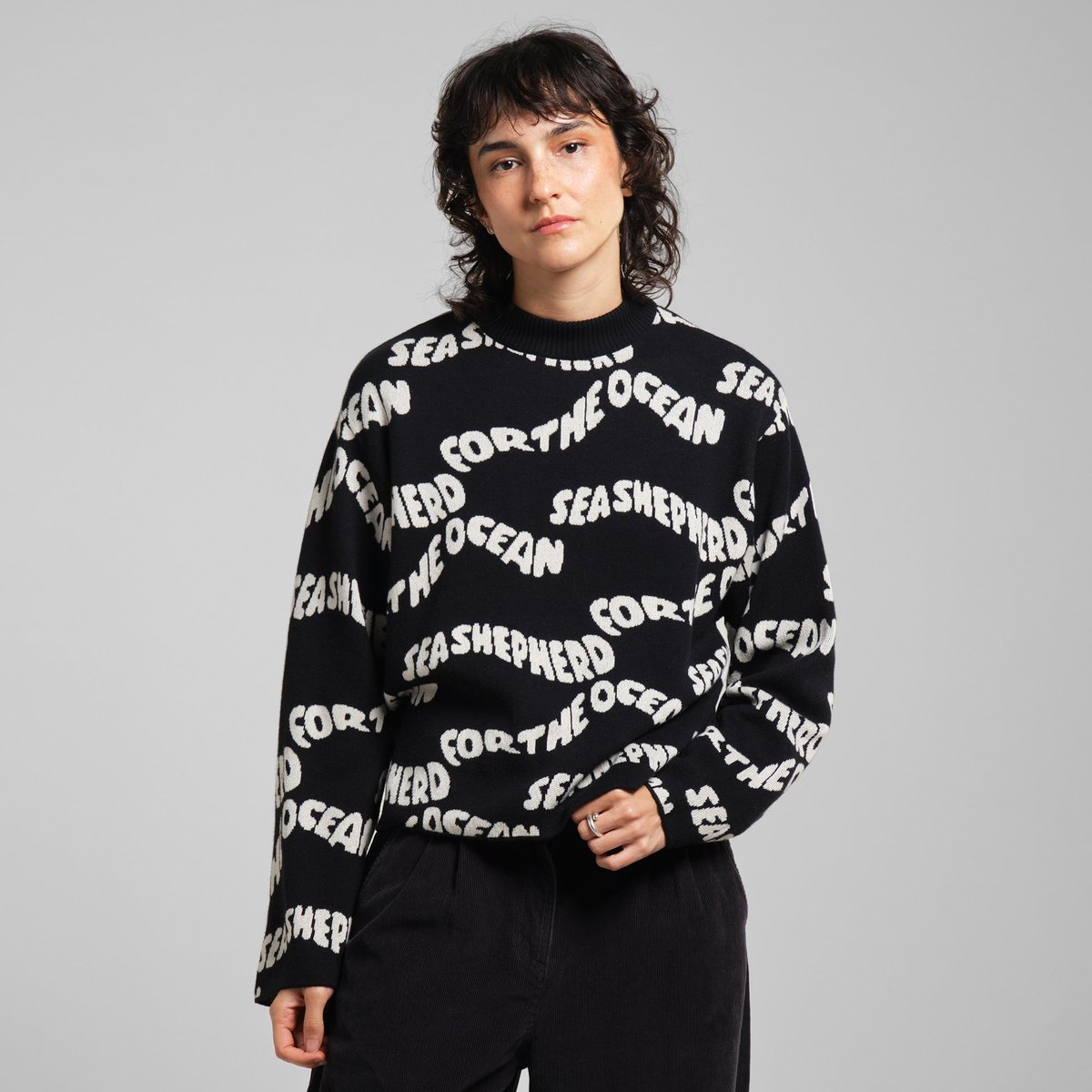 Sweater Limhamn For the Ocean Black