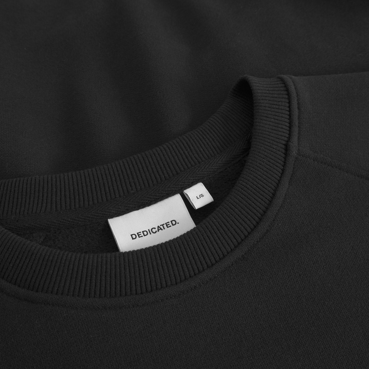 Sweatshirt Malmoe Hemp Jolly Patch Black